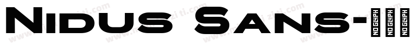Nidus Sans字体转换